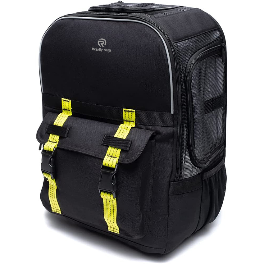 Travel Carrier Bag, Compliant Pet Backpack Complies with the in-cabin requirements of most major airlines Includes Laptop Storage Pet Bag RJ206118