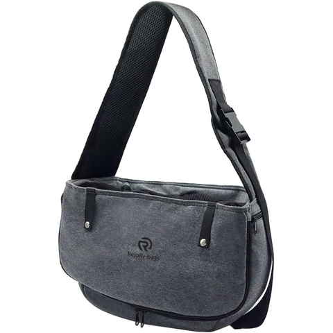 Dog Sling Carrier Puppy Carrier Openable Breathable Mesh Hands-Free Small Dog Carry Travel Bag Large Space Pet Carrier for Outdoor Hiking Pet Bag RJ20696