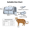 Soft Sided Dog Carrier, Collapsible Cat Travel Bag, Under 44 lb Small Medium Large Pet Carrier, Rollable Cover for Nervous Cats Pet Bag RJ206115