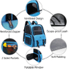 Waterproof Cat Pet Backpack for Medium Small Cats and Dogs 20 lbs with Bottom Support Two Way Entry Cat Backpack Carrier for Travel Pet Bag RJ206114