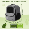 Cat Backpack Carrier for Cats and Puppies, Small Dog Backpack Carrier with Breathable Mesh Travel Camping Outdoor Pet Bag RJ206120