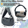 Dog Sling Carrier Puppy Carrier Openable Breathable Mesh Hands-Free Small Dog Carry Travel Bag Large Space Pet Carrier for Outdoor Hiking Pet Bag RJ20696