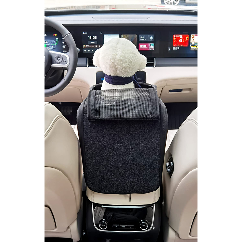 Dog Car Seat Center Console Car Seat for Small Pets Portable Booster Seat Cats and Dogs Travel Bags Fully Detachable and Washable Front Seats Pet Bag RJ20697