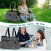Small Dog Purse Carrier, Soft-Sided Pet Carrier Bag with Pockets, Portable Medium Dog Puppy Large Cat Travel Handbag Tote Mesh Pet Bag RJ206104