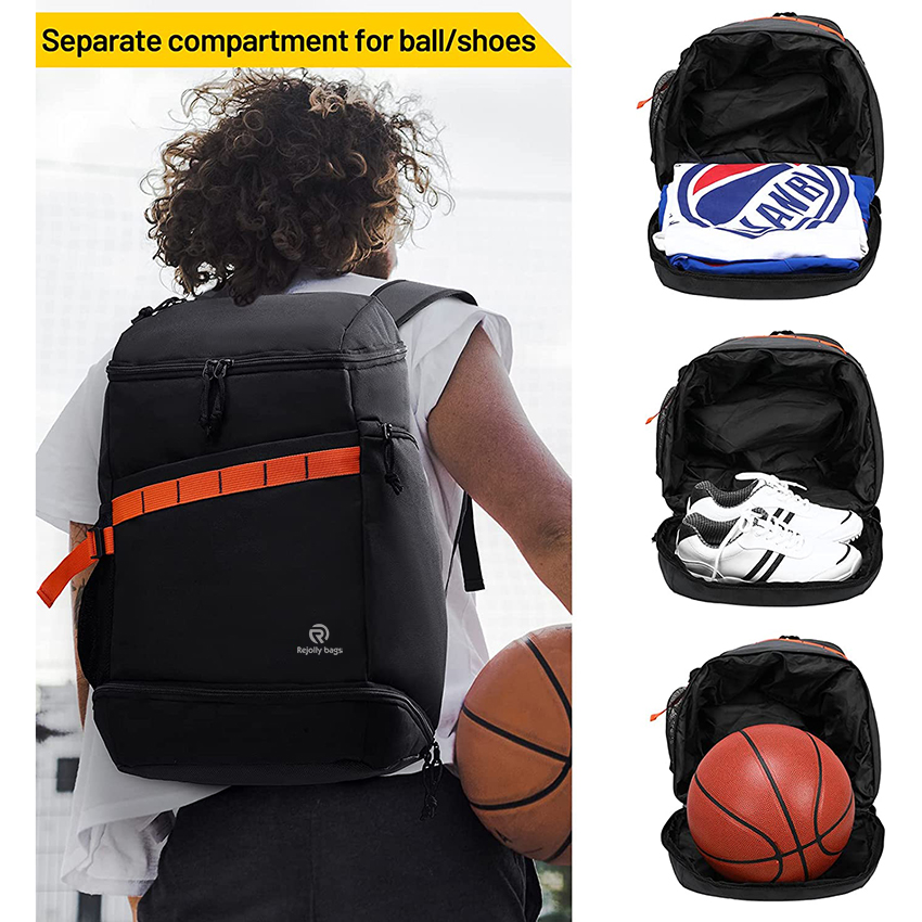 Basketball Backpack Soccer Bag with Shoes/Ball Compartment, Large Sports Back Pack Equipment Bag for Men Women Youth Athletes Ball Bag RJ196142