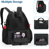 Mesh Beach Bag Backpack with Zipper Bottom, Sport Gym Backpack for Swimming, Beach, Pool and Travel Ball Bag RJ196134