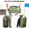 Large Waterproof Duffel Backpack Roll Top Heavy Duty Dry Bag for Kayaking Boating Camping Gear Motorcycle Trips Hiking Travel Dry Bags RJ228394