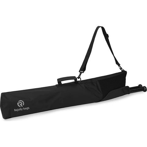 Lightweight Baseball Bat Sleeve, Black Bat Nylon Case,Softball Bat Sleeve Protector with Fence Hook,Handle Hold Baseball Bags RJ19665