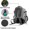 Baseball Backpack with Separate Shoe Space, Softball Bat Bag Holds Up To 4 Bats, Hence Hook And Multi Pockets for Essentials Baseball Bags RJ19650