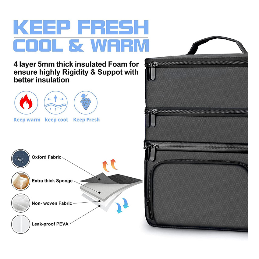 Insulated Sturdy Lunch Cooler Bag Wholesale Fishing Ice Box Meal Bag