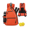 Large Capacity Tennis Bag Casual Rackets Bags Orange Sling Gym Bag