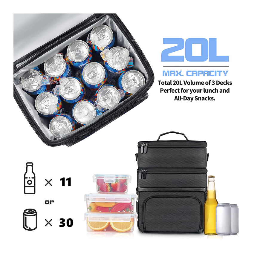Insulated Sturdy Lunch Cooler Bag Wholesale Fishing Ice Box Meal Bag