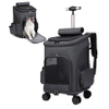 Wheeled Pet Carrier Backpack Pet Stroller Travel Carrier Car Seat for Small Dogs Cats Puppies