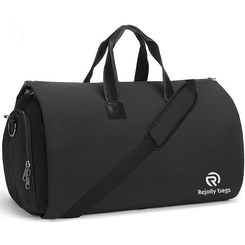 Convertible Garment Bag with Shoulder Strap, Shoes Compartment, Carry on Travel Suit Bags, 2 in 1 Garment Duffle Bag for Men Women Garment Bag