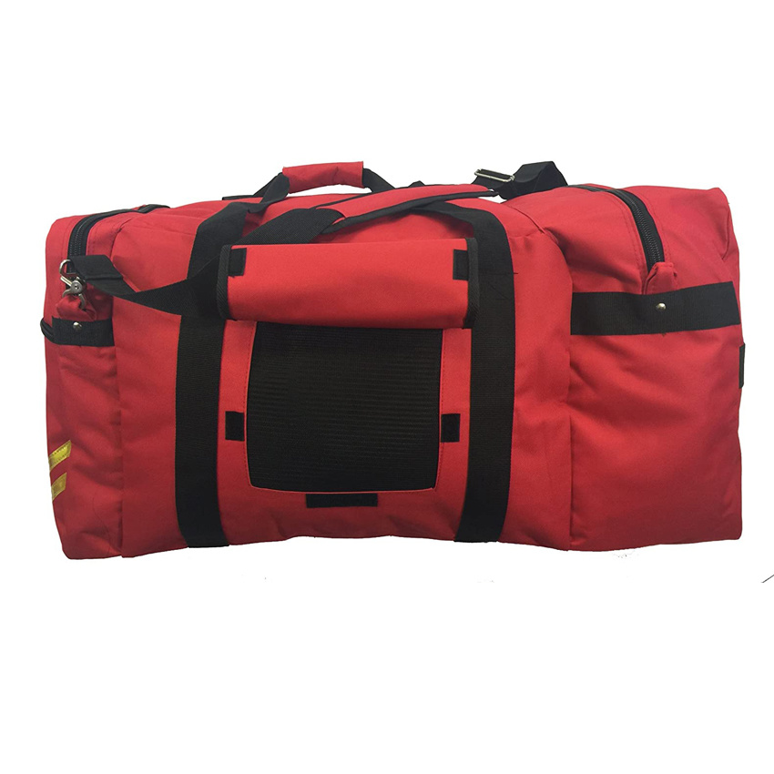 Firefighter Gear Bag Heavy Duty Fireman Equipment Bag Red Emergency Paramedic EMT Bag