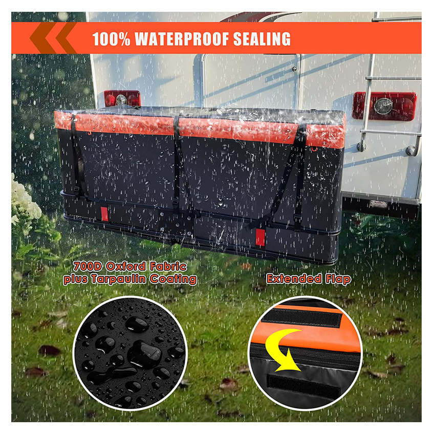 Hitch Mount Cargo Carrier Bag Soft Shell Heavy Duty Car Roof Bag for Truck Pickup All Vehicle