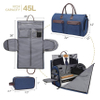Convertible Garment Bag with Toiletry Bag 2 in 1 Hanging Suitcase Suit Travel Bags