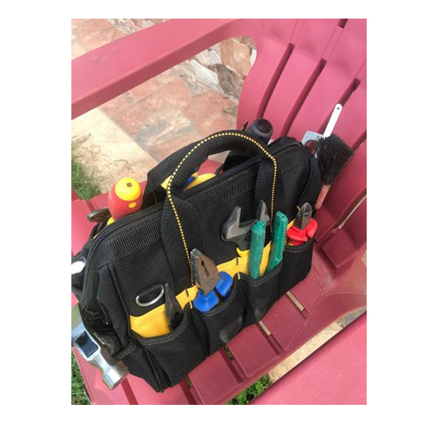 Heavy Duty and Durable Tool Backpack 33 Pockets Tool Bags Electrician Tool Bag Golf Equipment