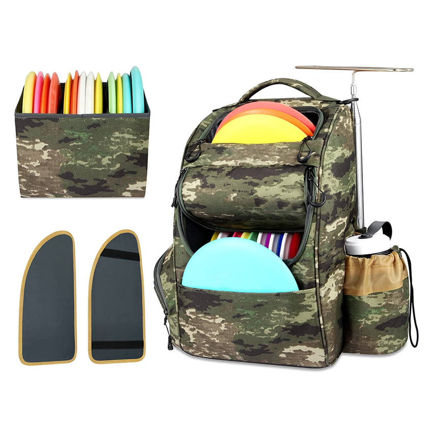 High Quality Disc Golf Backpack Lightweight Frisbee Bag Disc Golf Sports Camouflage Bag