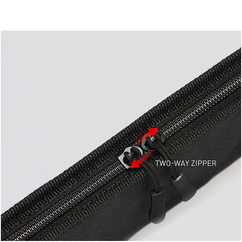 Portable Folding Waterproof Case Store up to 2 Poles with Reels 55 Inch Fishing Spinning Rod Bag