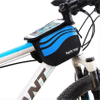 Bike Front 2-Sides Front Pannier Handlebar Bag Mobile Phone PVC Transparent for Mountain Bicycle Waterproof Pouch