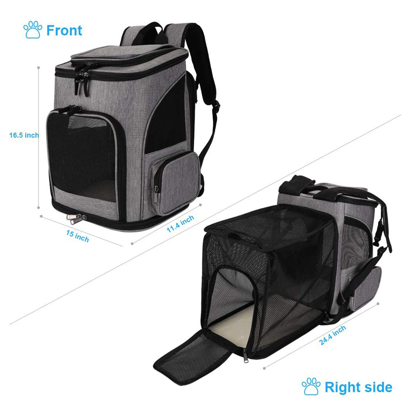 Portable Pet Carrier Backpack Large Pet Accessories Bag Pet Cage for Small Dogs Cats