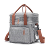 Expandable Insulated Large Lunch Bag Weekend Picnic Bag Casual Tote Cooler Bag
