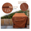 Brown Outdoor BBQ Grill Cover Burner Waterproof Heavy Duty Patio Barbecue Gas Grill Cover