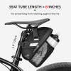 Bike Bag Under Seat, Strap-on Bike Seat Storage Bag, Cycling Wedge Pack with Water Bottle Holder, for Mountain Road Bikes Cycling Bag