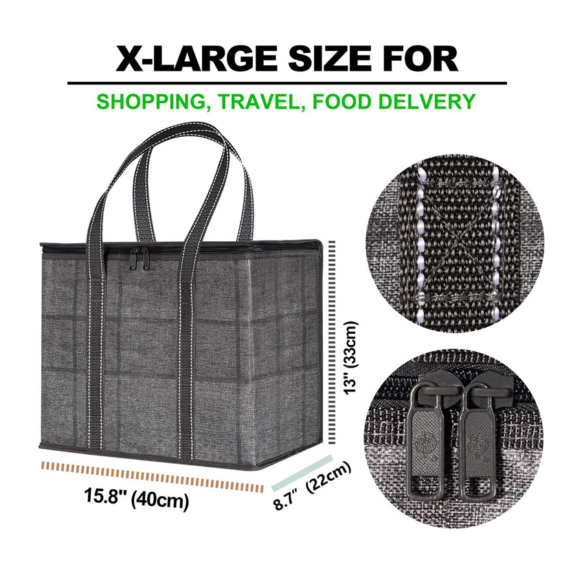 Portable Insulated Grocery Bag China Wholesale Food Delivery Bag Ice Cooler Box