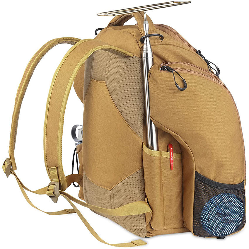 Durable Frisbee Golf Bag with 22+ Disc Capacity Two Side Pockets for Extra Storage Padded Straps and Back Panel Disc Golf Bag