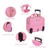 Pink Rolling Briefcase for Women Large Rolling Laptop Bag with Wheels