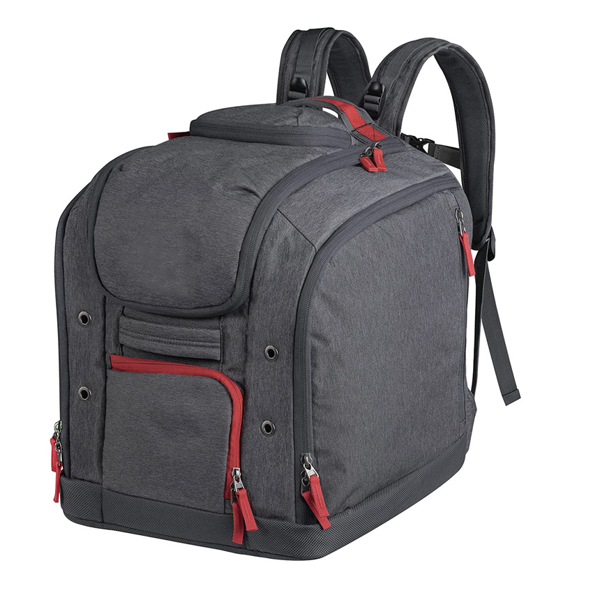 Ski Boot Bag Fully Padded Ski Snowboard Boot Travel Backpack for Ski Helmet