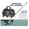 Travel Dog Carrier Wheels Pet Bag Portable Carry Puppy Rolling Bag