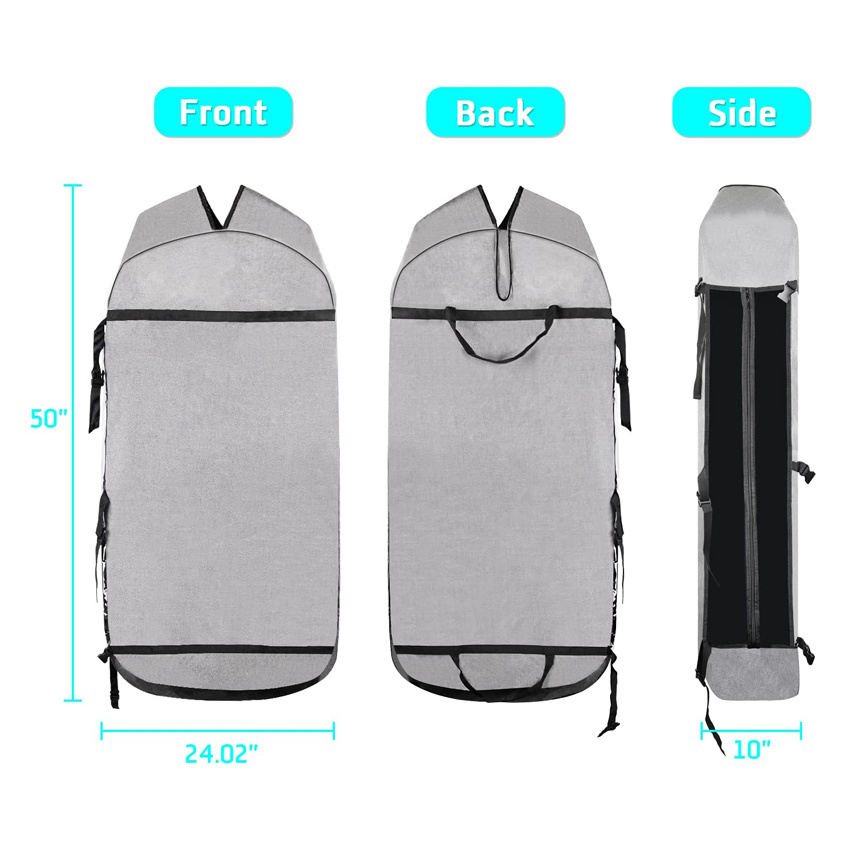 Heavy Duty Portable Foldable Garment Bags for Travel Hanging Clothes Storage with Clear Window