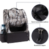 with 20+ Disc Capacity Carry Golf Bag for Disc Golf Starter Set Two Side Storage Pockets Disc Golf Backpack Bag