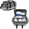 Emergency Responder Trauma Bag Medical Supplies Kit with Detachable Dividers and Top Buckles