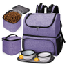 Double-Layer Pet Supplies Backpack for All Pet Travel Supplies Pet Travel Collapsible Food Baskets