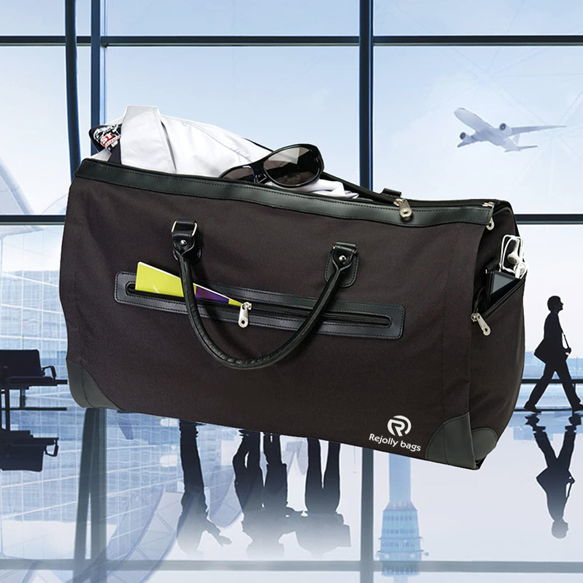 2 in 1 Convertible Hanging Clothes Travel Duffle Garment Bag for Suit