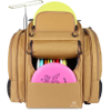 Durable Frisbee Golf Bag with 22+ Disc Capacity Two Side Pockets for Extra Storage Padded Straps and Back Panel Disc Golf Bag