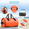 Large Waterproof Duffle Travel Dry Duffel Bag Heavy Duty Bag with Durable Straps & Handles for Kayaking Paddleboarding Boating Rafting Fishing Duffel Bag