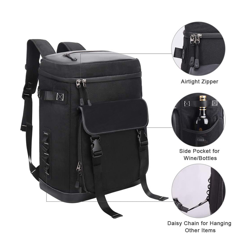 Leakproof Cooler Backpack Camping Hiking Tote Bag Warm Lunch Bag Insulated Ice Bag