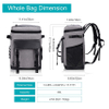 Lightweight Lunch Bag Waterproof Insulated Picnic Backpack for Fishing, Camping, Hiking, Beach