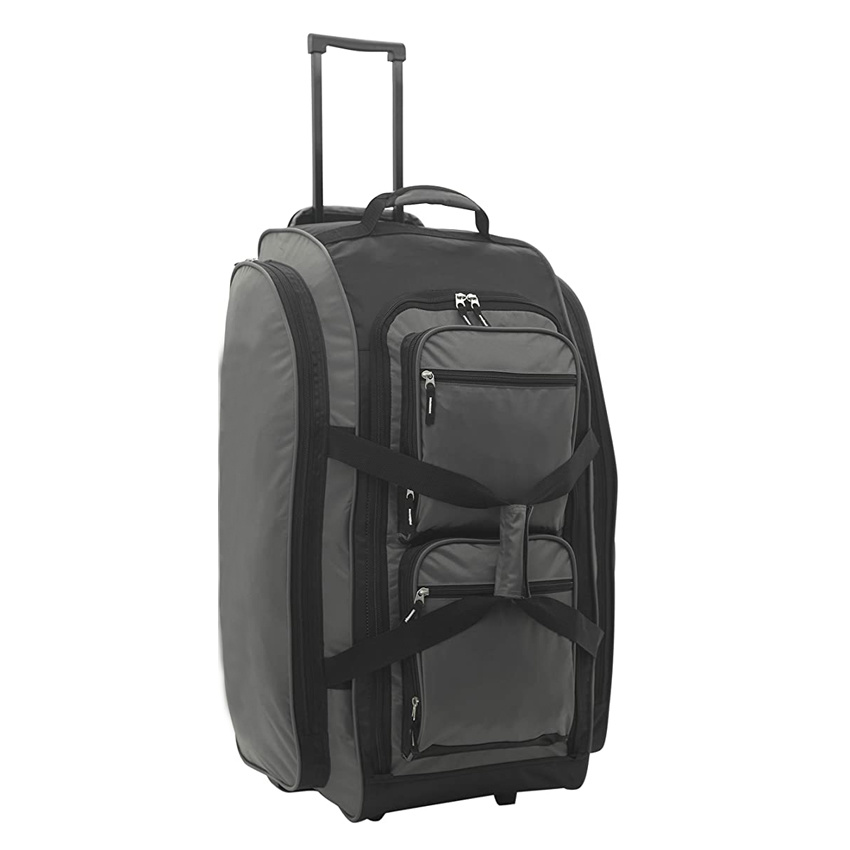 Fashion and Durable Travel Roller Bag Foldable Rolling Duffel Bag