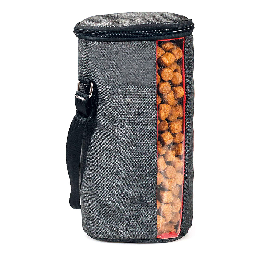 Portable Dog Food Bag Pet Travel Bag Dog Cat Treats Storage Bag for Hiking