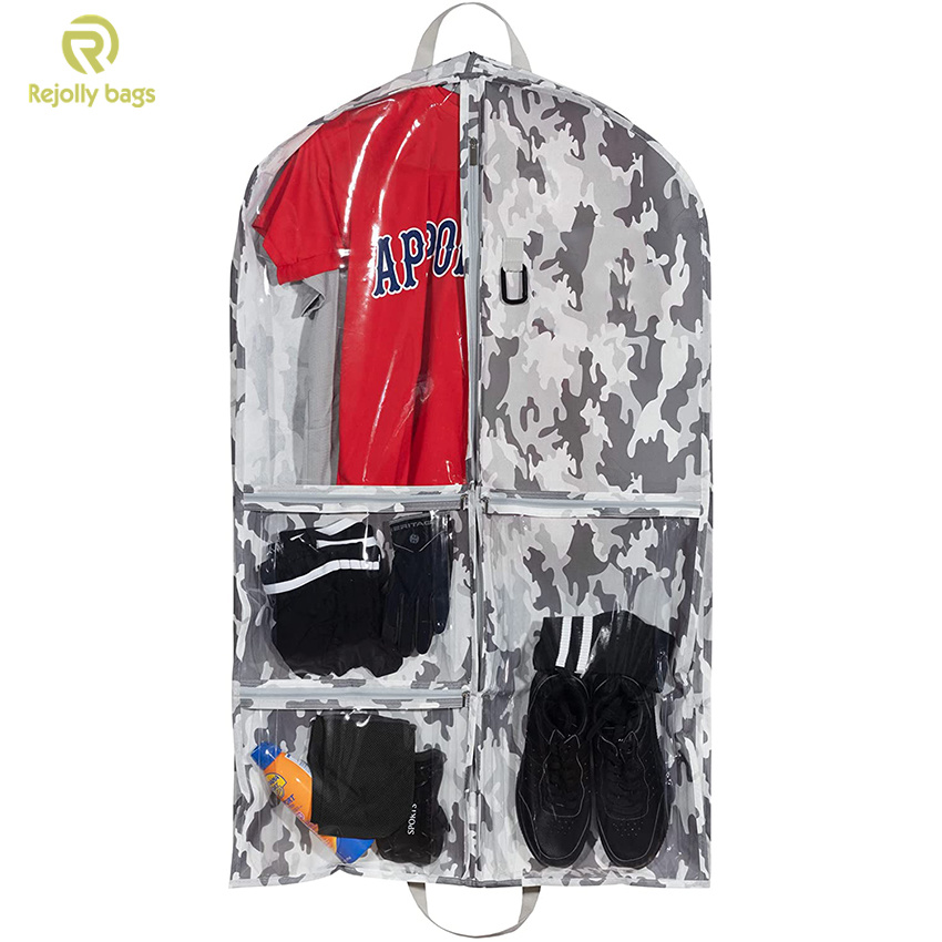 Waterproof Travel Suit Carries Pocket Bag Clothes with 5 Pocket Side Zippers