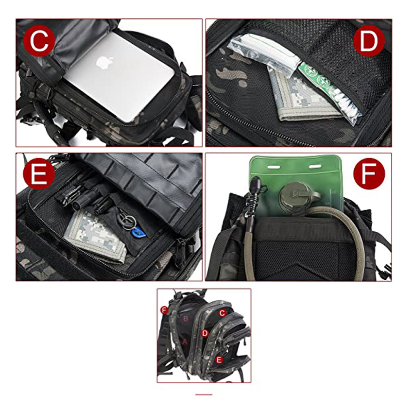 Outdoor Hiking Rescue Backpack Trauma First Aid Backpack Fire Tactics Bag