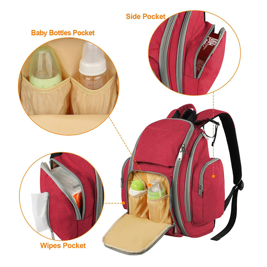 Stylish and Durable Nappy Bags Large Capacity Multifunction Mummy Children Bag