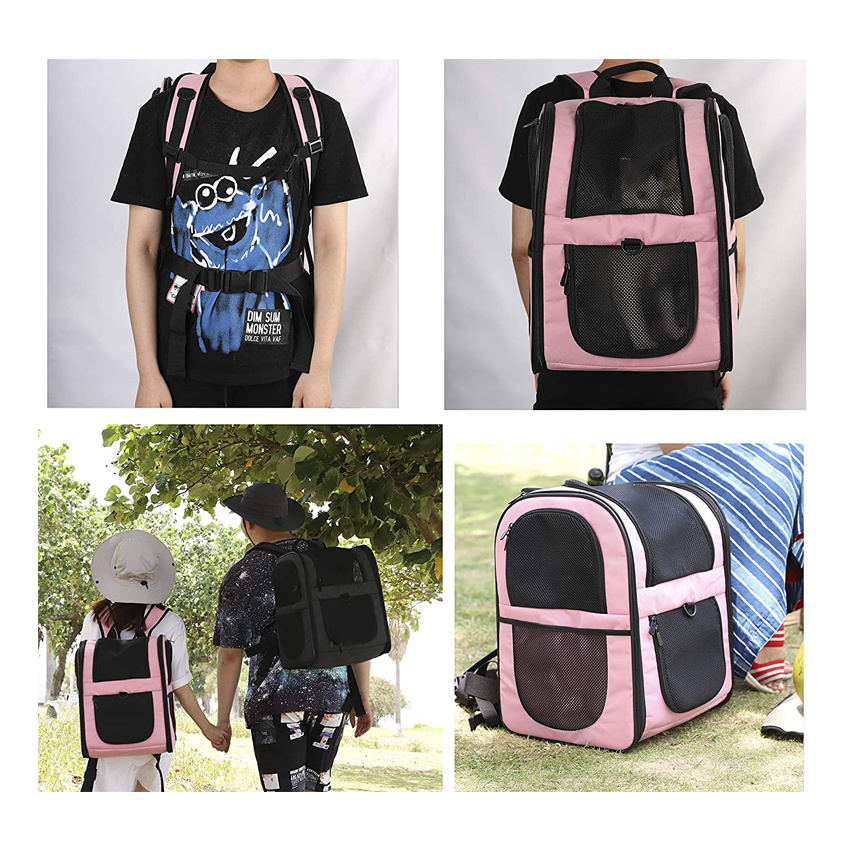 China Wholesale Pet Product Dog Cage Cat Carrier Bag Pet Backpack