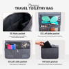 Toiletry Hanging Water-resistant Travel Organizer for Accessories, Shampoo, Full Sized Container, Toiletries Cosmetic Bag RJ21673